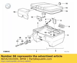 bmw 46542303509 scharnier - Onderkant