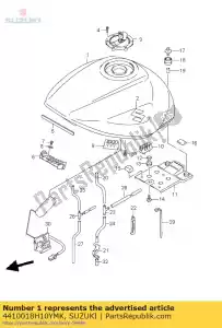 suzuki 4410018H10YMK conjunto do tanque, combustível - Lado inferior