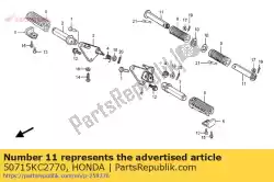 Aqui você pode pedir o barra, degrau traseiro em Honda , com o número da peça 50715KC2770: