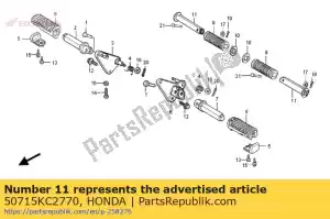 Honda 50715KC2770 barra, degrau traseiro - Lado inferior