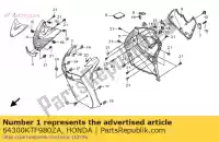 64300KTF980ZA, Honda, zestaw ok?adek fr. (wl) * nha16p * (nha16p per?owy zimny bia?y) honda sh 125 150 2009 2010 2011 2012, Nowy