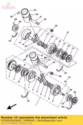 Here you can order the bearing (5f7) from Yamaha, with part number 933062062600: