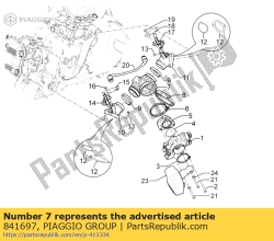 Aprilia 841697, Kolektor dolotowy, OEM: Aprilia 841697