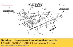 Tutaj możesz zamówić mark, r. Zbiornik paliwa * typ3 * (typ3) od Honda , z numerem części 17507MT6600ZC: