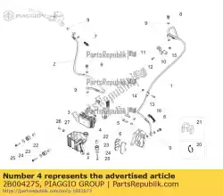 Qui puoi ordinare titolare da Piaggio Group , con numero parte 2B004275: