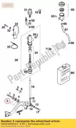 Aqui você pode pedir o alavanca de freio de pé cpl. 93 em KTM , com o número da peça 58303060044: