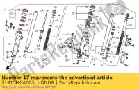 51415MCA003, Honda, cespuglio, cursore honda gl vtx 1800 2001 2002 2003 2004 2005 2006 2007 2008 2009 2010, Nuovo