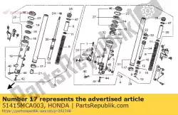 bus, schuif van Honda, met onderdeel nummer 51415MCA003, bestel je hier online: