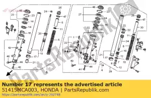 honda 51415MCA003 cespuglio, cursore - Il fondo