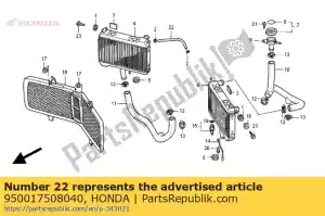 Honda 950017508040 tube, fuel, 7.3x80 (95001 - Bottom side