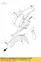 5XE216100000, Yamaha, garde-boue arrière comp. yamaha yz 125 250 2002 2003 2004 2005, Nouveau