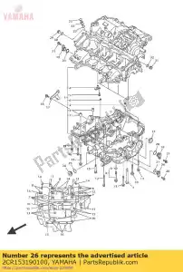 yamaha 2CR153190100 joint - Bottom side