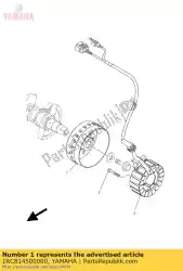 Aqui você pode pedir o conjunto do rotor em Yamaha , com o número da peça 1RC814500000: