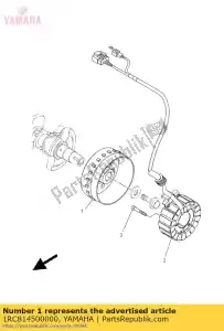 yamaha 1RC814500000 conjunto do rotor - Lado inferior