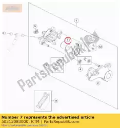 Ici, vous pouvez commander le piston de frein 32mm auprès de KTM , avec le numéro de pièce 50313083000: