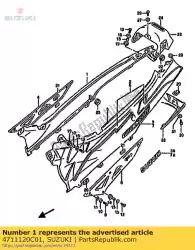 Here you can order the cover,frame from Suzuki, with part number 4711120C01: