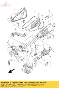 yamaha 52B137700100 injector assy - Bottom side