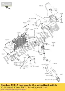 kawasaki 922100906 tuerca bx250aef - Lado inferior