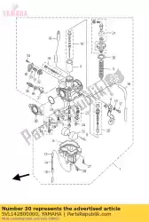 deksel, carburateur van Yamaha, met onderdeel nummer 5VL142800000, bestel je hier online: