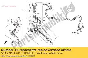 honda 53172MJ4701 aldrava, embreagem - Lado inferior