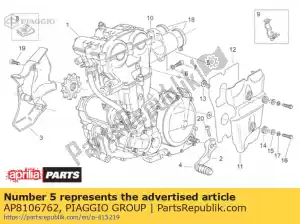 Piaggio Group AP8106762 collecteur d'admission lh - La partie au fond