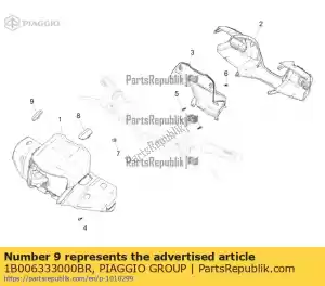 Piaggio Group 1B006333000BR rechter stop - Onderkant