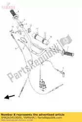 Here you can order the cable, brake from Yamaha, with part number 5HN263410000: