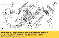 rubber, luchtfilterhuis (l.) (beide zijden) van Honda, met onderdeel nummer 17257MENA30, bestel je hier online: