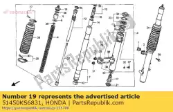 Here you can order the bolt assy., fr. Fork (showa) from Honda, with part number 51450KS6831: