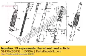 honda 51450KS6831 bolt assy., fr. widelec (showa) - Dół