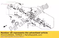 45215166006, Honda, szpilka, wieszak honda trx ex  trx300ex fourtrax trx400ex sporttrax sportrax 300 400 , Nowy