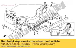 Aquí puede pedir guía, rr. Aire de freno de Honda , con el número de pieza 40515MBG000: