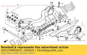 honda 40515MBG000 guía, rr. aire de freno - Lado inferior