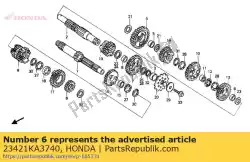 Ici, vous pouvez commander le aucune description disponible pour le moment auprès de Honda , avec le numéro de pièce 23421KA3740: