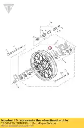 Qui puoi ordinare cerchio anteriore19x2. 536s da Triumph , con numero parte T2000426: