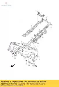 suzuki 4110029G00YAP frame comp - Onderkant