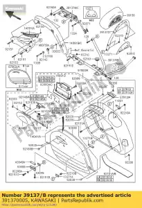 Kawasaki 391370005 kompres, boczna torba, lewa, lewa - Dół