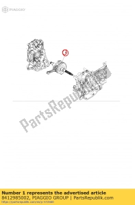 aprilia 8412985002 complete crankshaft cat.2 - Bottom side