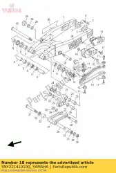 Here you can order the shaft, pivot from Yamaha, with part number 5NY221410100: