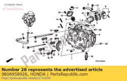 Here you can order the spark plug from Honda, with part number 9806958926: