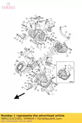 Aqui você pode pedir o conjunto de cabeça de cilindro em Yamaha , com o número da peça 5BN111011000: