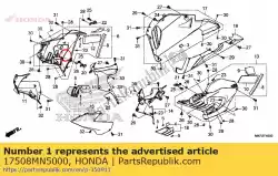 Ici, vous pouvez commander le coussin en caoutchouc auprès de Honda , avec le numéro de pièce 17508MN5000: