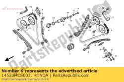 Aquí puede pedir elevador comp., tensor de Honda , con el número de pieza 14520MCS003: