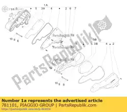 complete luchtfilterkast van Piaggio Group, met onderdeel nummer 781101, bestel je hier online: