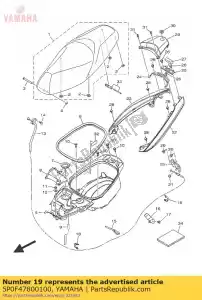 yamaha 5P0F47800100 blocco sedile - Il fondo