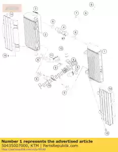 ktm 50435007000 radiatore sinistro 16 - Il fondo