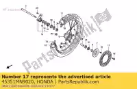 45351MN9020, Honda, Schijf, fr. rem honda nx 650 1988 1989 1990 1991 1992 1993 1994 1995 1996, Nieuw