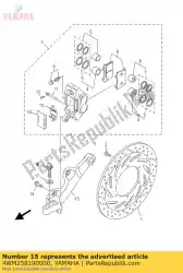 beugel, remklauw van Yamaha, met onderdeel nummer 4WM258190000, bestel je hier online: