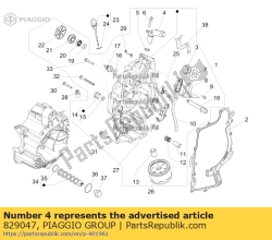 Aprilia 829047, Breather pipe, OEM: Aprilia 829047