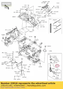 kawasaki 230161182 lamp-assy,reverse kef300-a6 - Bottom side